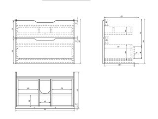 Dreja Тумба Q 80, белый лак